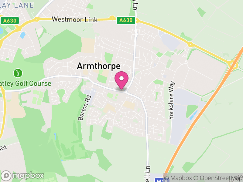 Map of Armthorpe, Doncaster