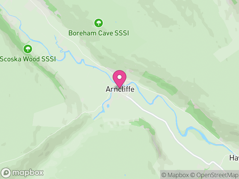 Map of Arncliffe, North Yorkshire