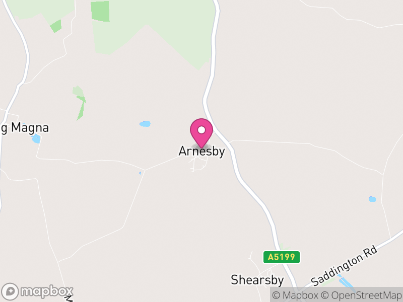 Map of Arnesby, Harborough