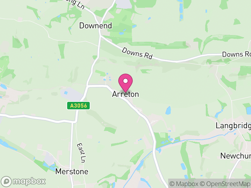 Map of Arreton, Isle of Wight