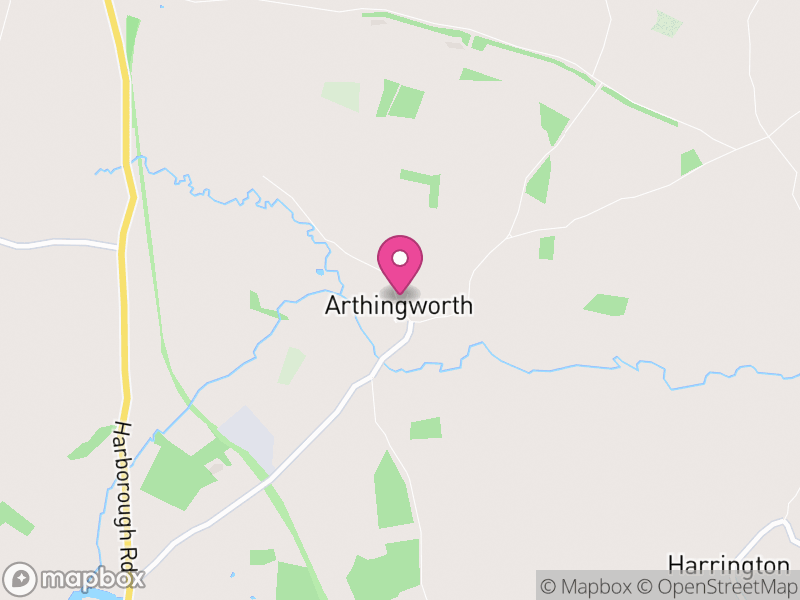 Map of Arthingworth, West Northamptonshire