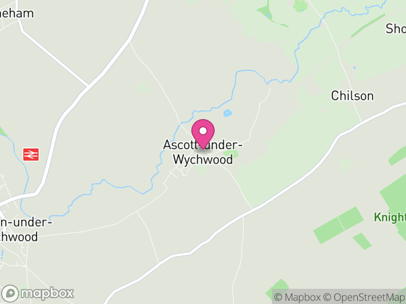 Map of Ascott-under-Wychwood, West Oxfordshire