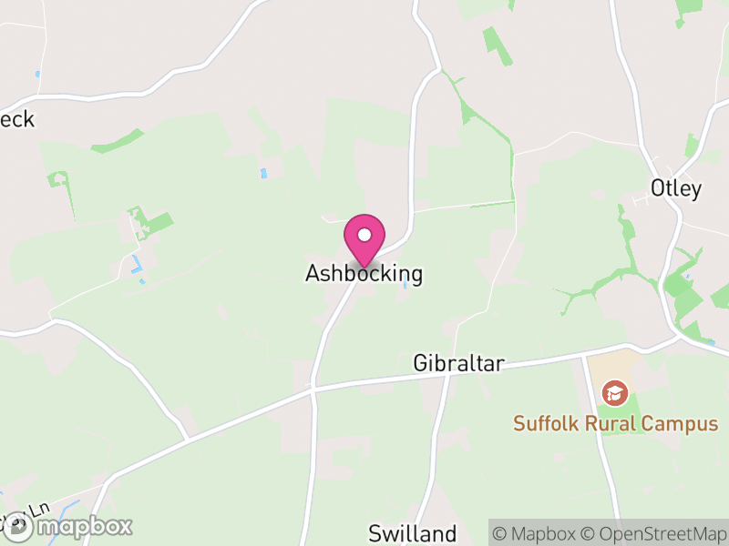 Map of Ashbocking, Mid Suffolk