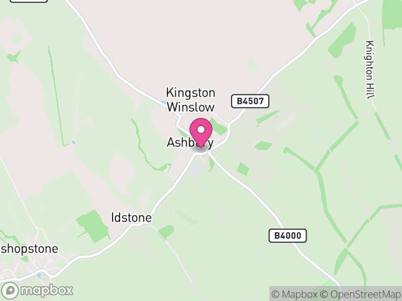 Map of Ashbury, Vale of White Horse