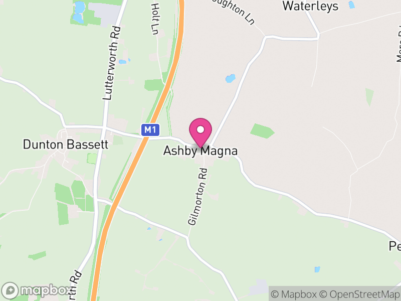 Map of Ashby Magna, Leicestershire