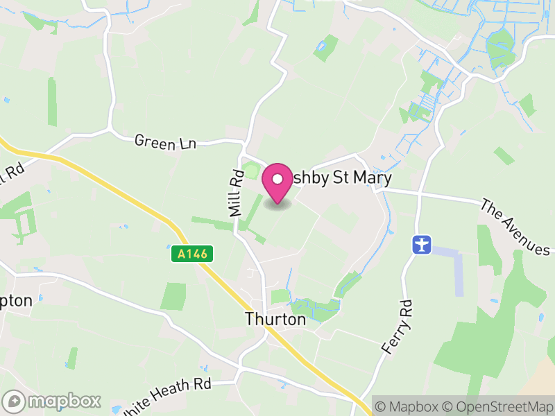 Map of Ashby St. Mary, South Norfolk