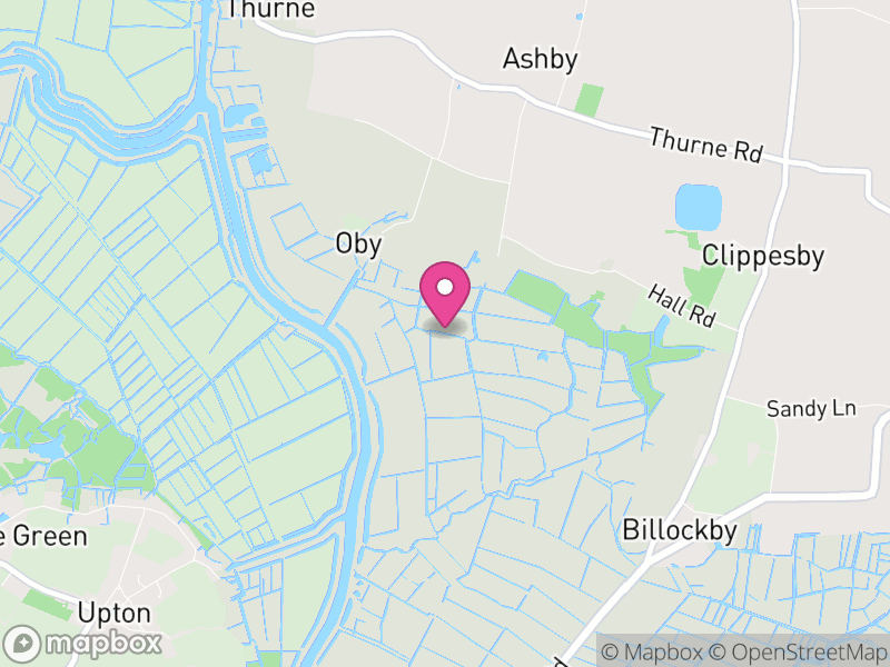 Map of Ashby with Oby, Great Yarmouth