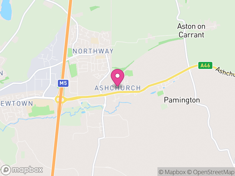 Map of Ashchurch Rural, Tewkesbury