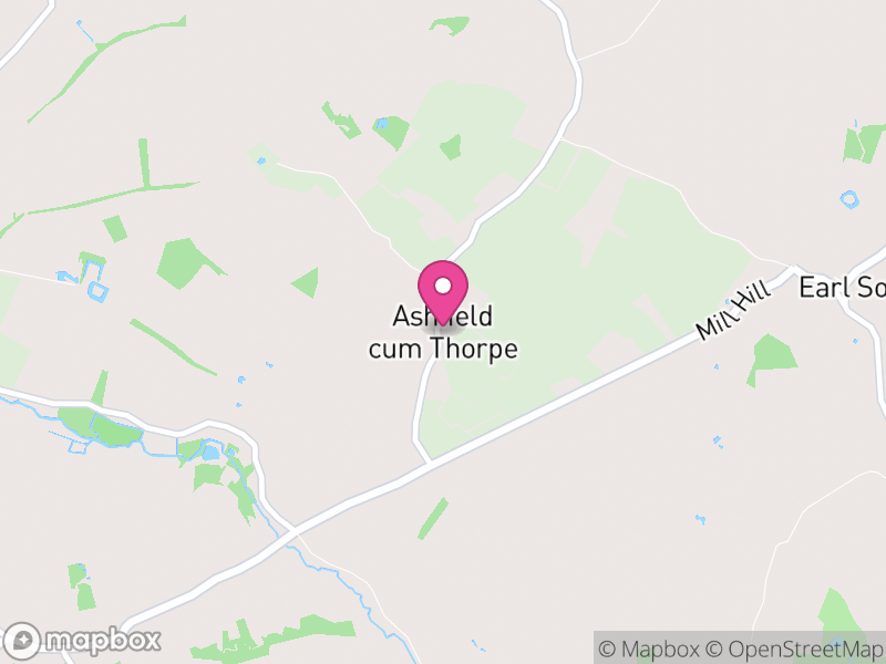 Map of Ashfield cum Thorpe, Mid Suffolk