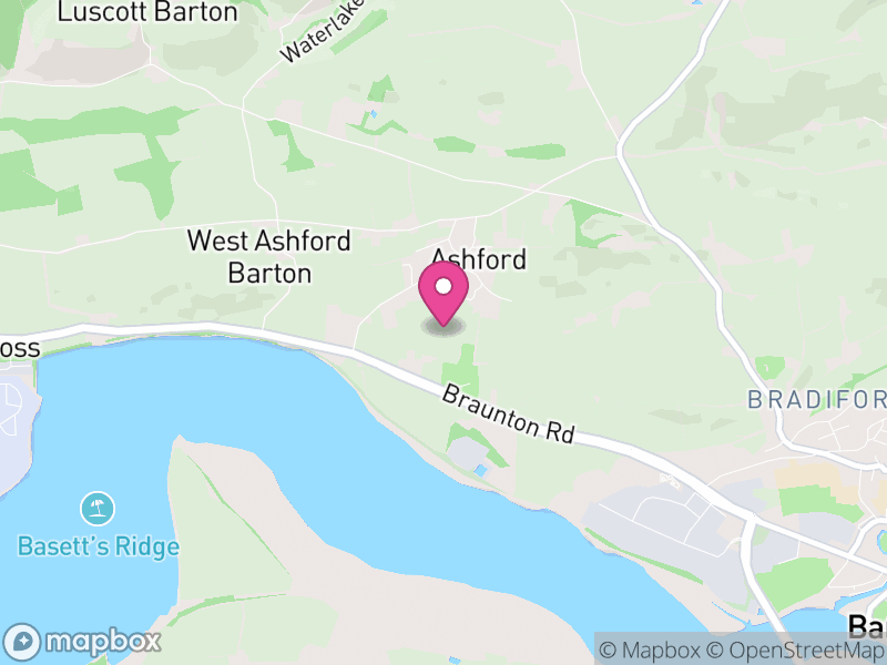 Map of Ashford, North Devon