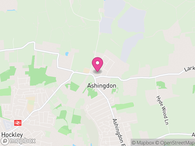 Map of Ashingdon, Rochford