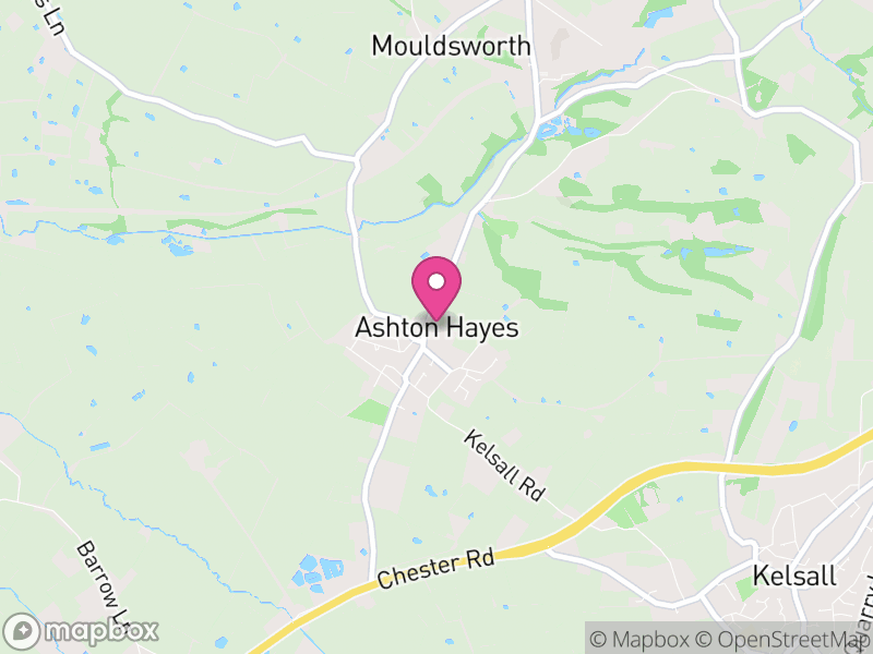 Map of Ashton Hayes and Horton-cum-Peel, Cheshire West and Chester