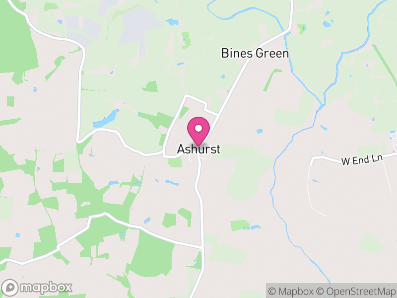 Map of Ashurst, Horsham