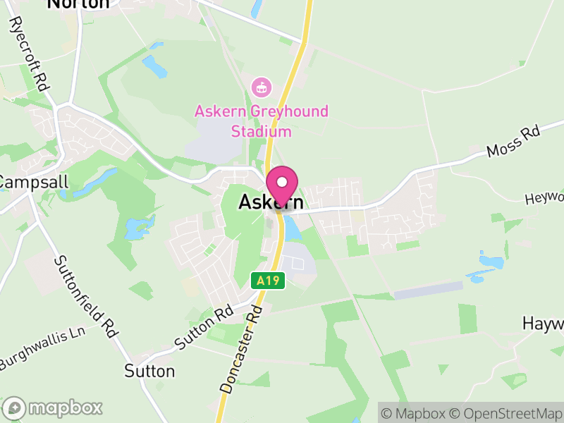 Map of Askern, Doncaster