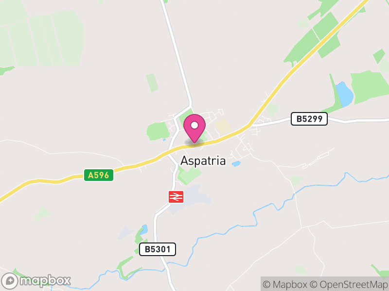 Map of Aspatria, Cumberland