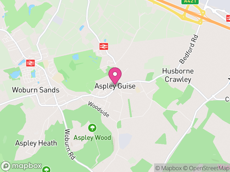 Map of Aspley Guise, Central Bedfordshire