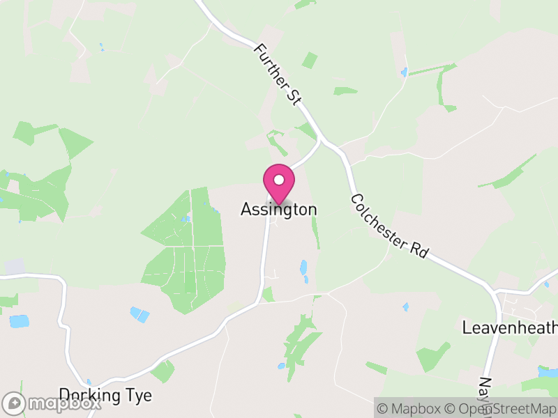 Map of Assington, Babergh
