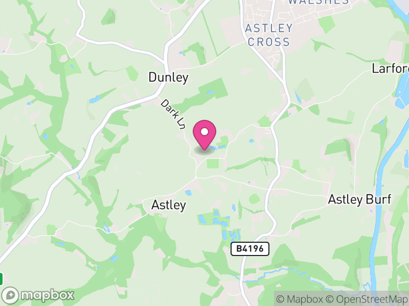 Map of Astley and Dunley, Malvern Hills
