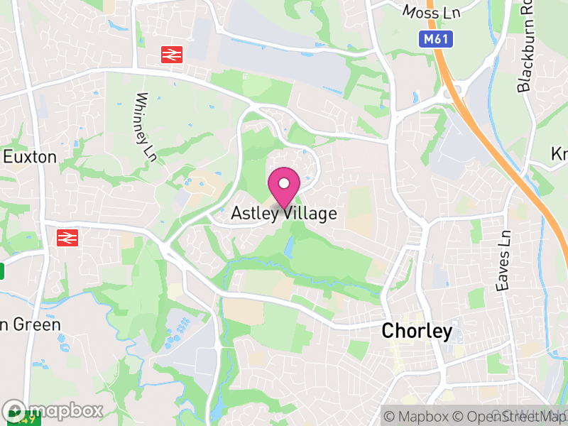 Map of Astley Village, Chorley