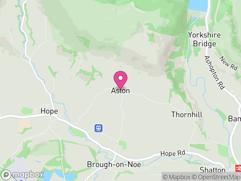 Map of Aston, High Peak