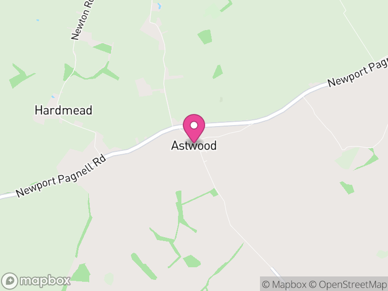Map of Astwood, Milton Keynes