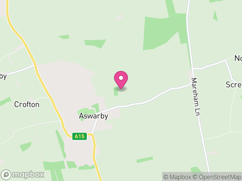 Map of Aswarby and Swarby, North Kesteven
