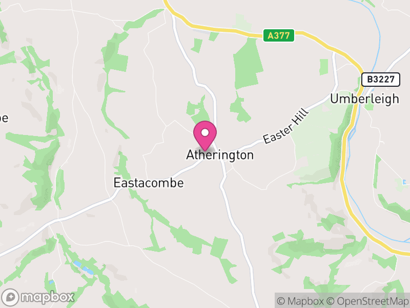 Map of Atherington, North Devon
