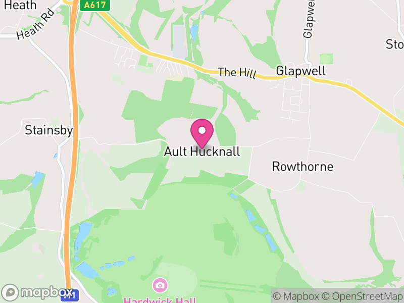 Map of Ault Hucknall, Bolsover