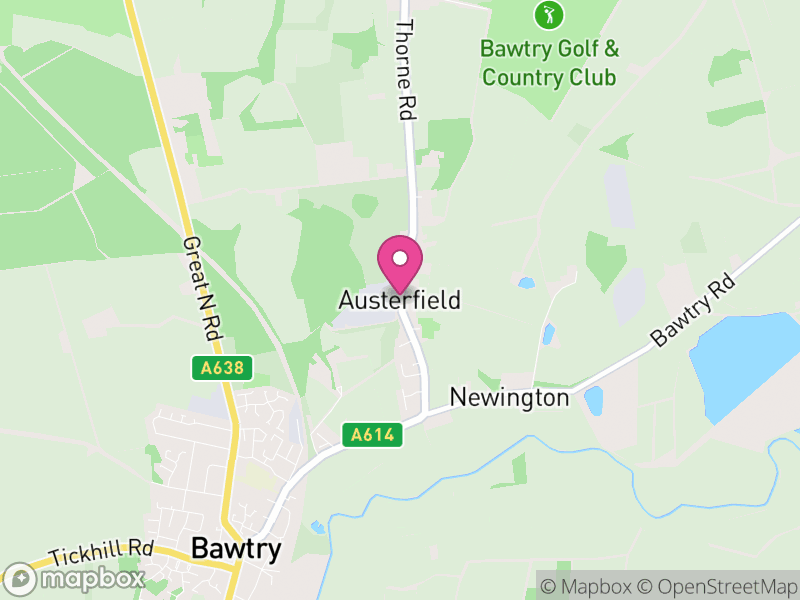 Map of Austerfield, Doncaster