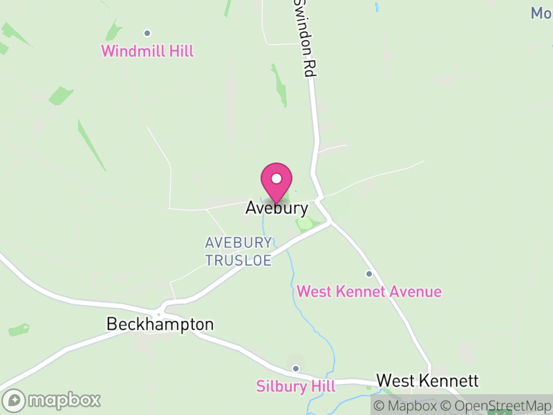 Map of Avebury, Wiltshire