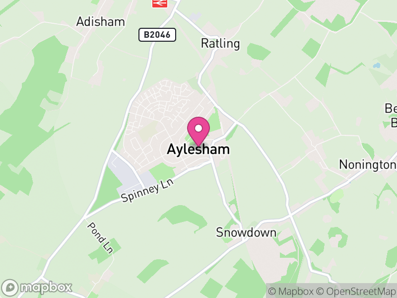 Map of Aylesham, Dover