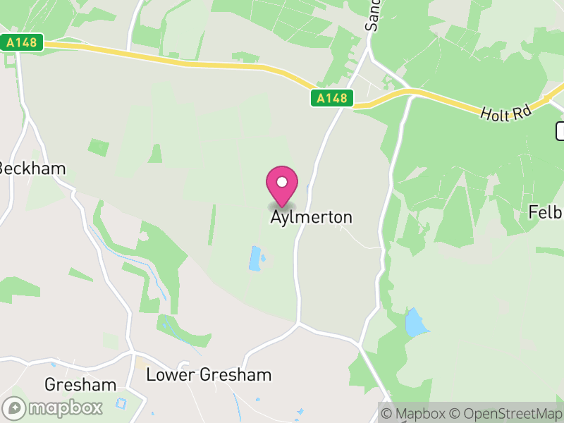 Map of Aylmerton, North Norfolk