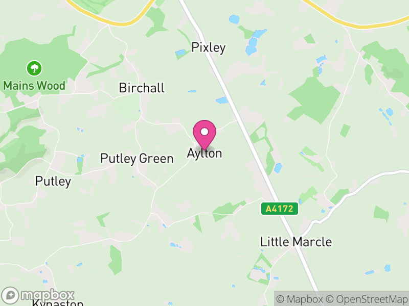 Map of Aylton, Herefordshire