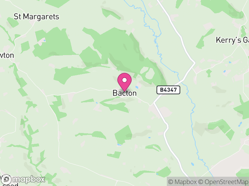 Map of Bacton, Herefordshire