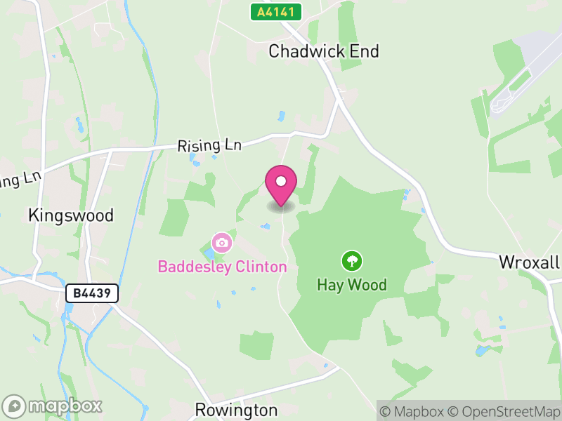 Map of Baddesley Clinton, Warwick