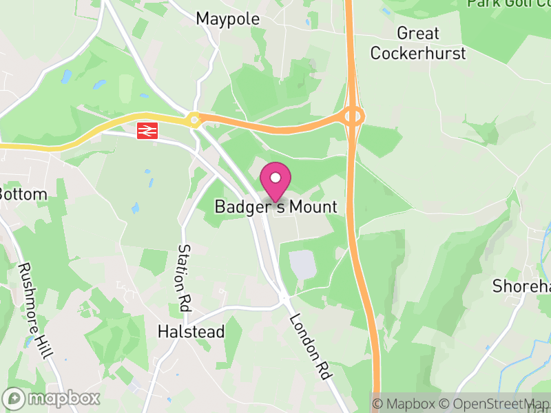 Map of Badgers Mount, Sevenoaks