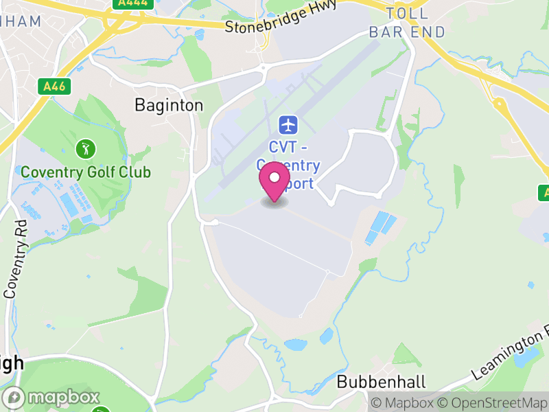 Map of Baginton, Warwick