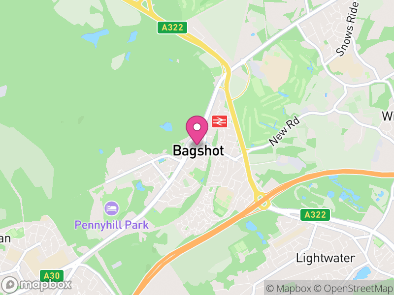 Map of Bagshot