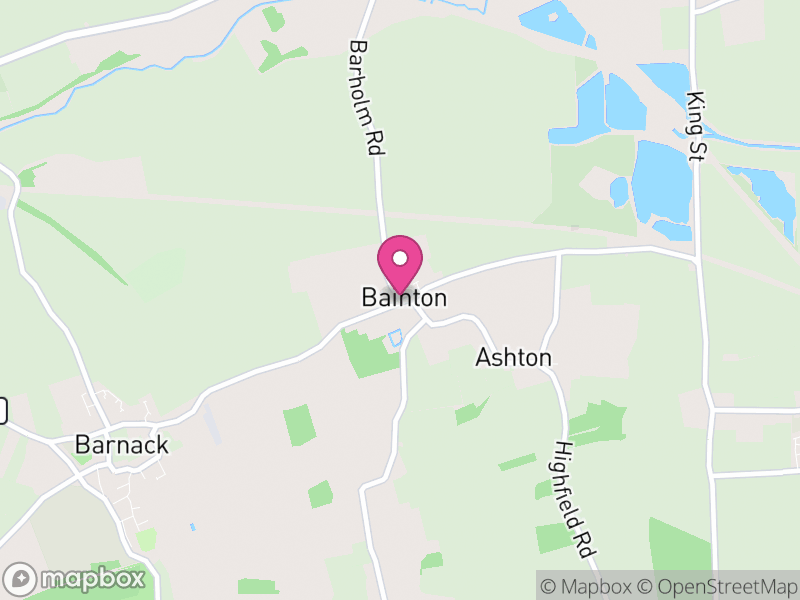 Map of Bainton, Peterborough