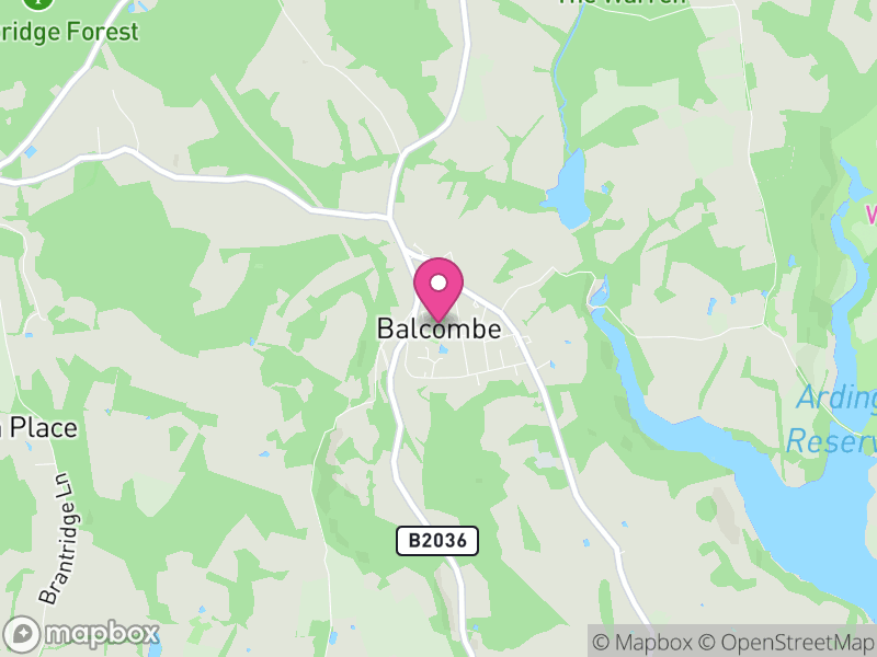 Map of Balcombe, Mid Sussex