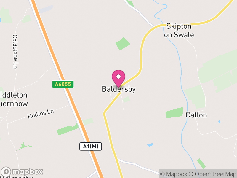 Map of Baldersby, North Yorkshire