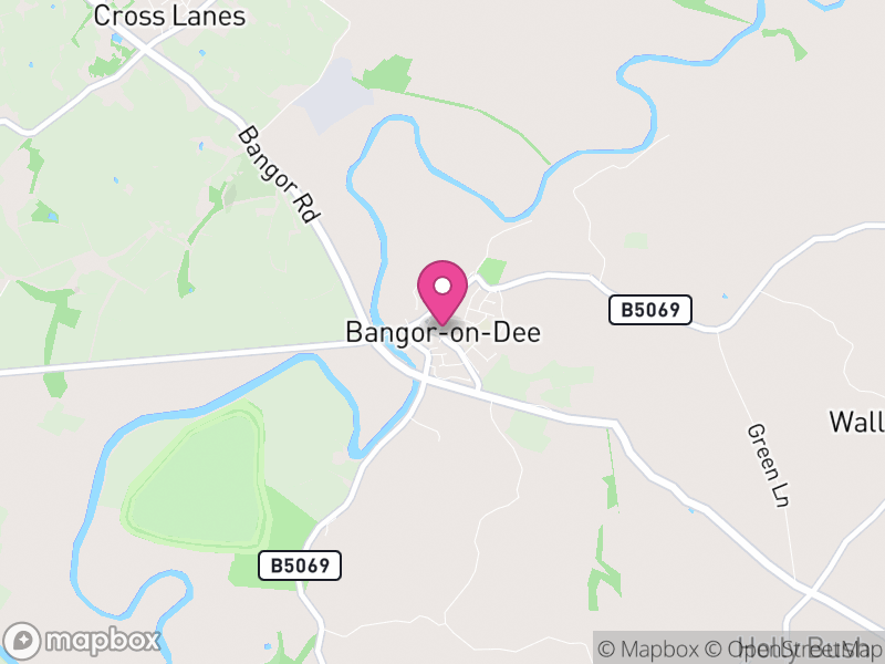 Map of Bangor Is-y-coed, Wrexham