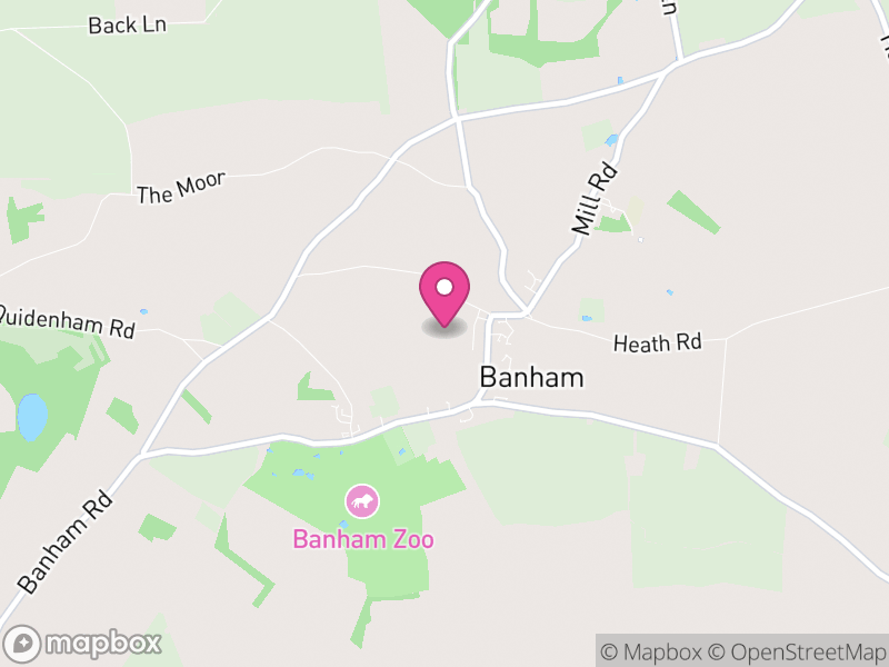 Map of Banham, Breckland