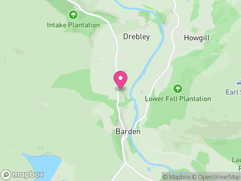Map of Barden, North Yorkshire