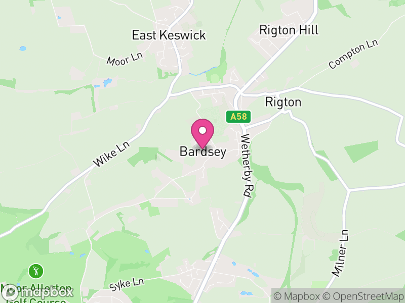 Map of Bardsey cum Rigton, Leeds