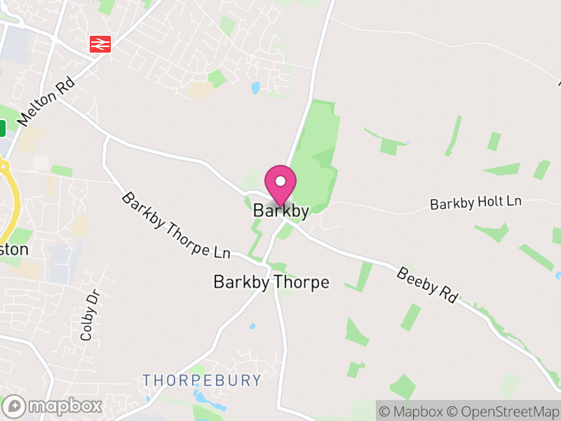 Map of Barkby, Charnwood