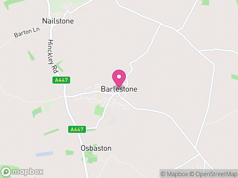 Map of Barlestone, Hinckley and Bosworth