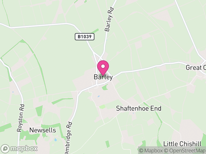 Map of Barley, North Hertfordshire