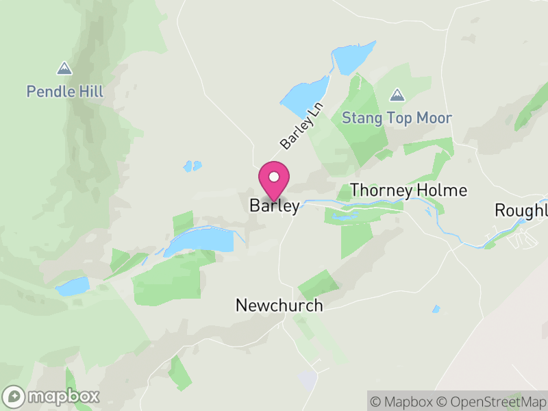 Map of Barley-with-Wheatley Booth, Pendle