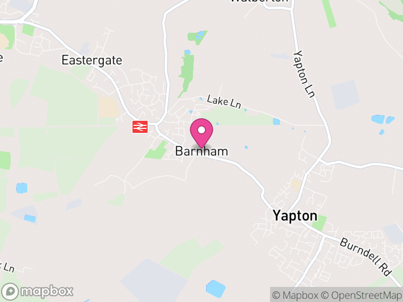 Map of Barnham and Eastergate, Arun